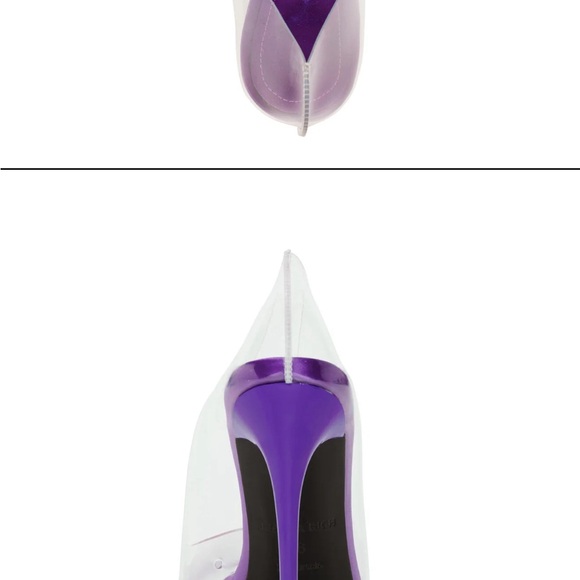 FANCY STILETTO 120 MM | PURPLE size 7.5   A259 - Picture 3 of 9